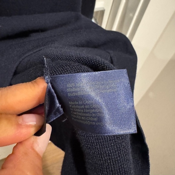 Brooks Brothers Extra Fine Italian sweater Dress L nautical professional preppy - Picture 5 of 8